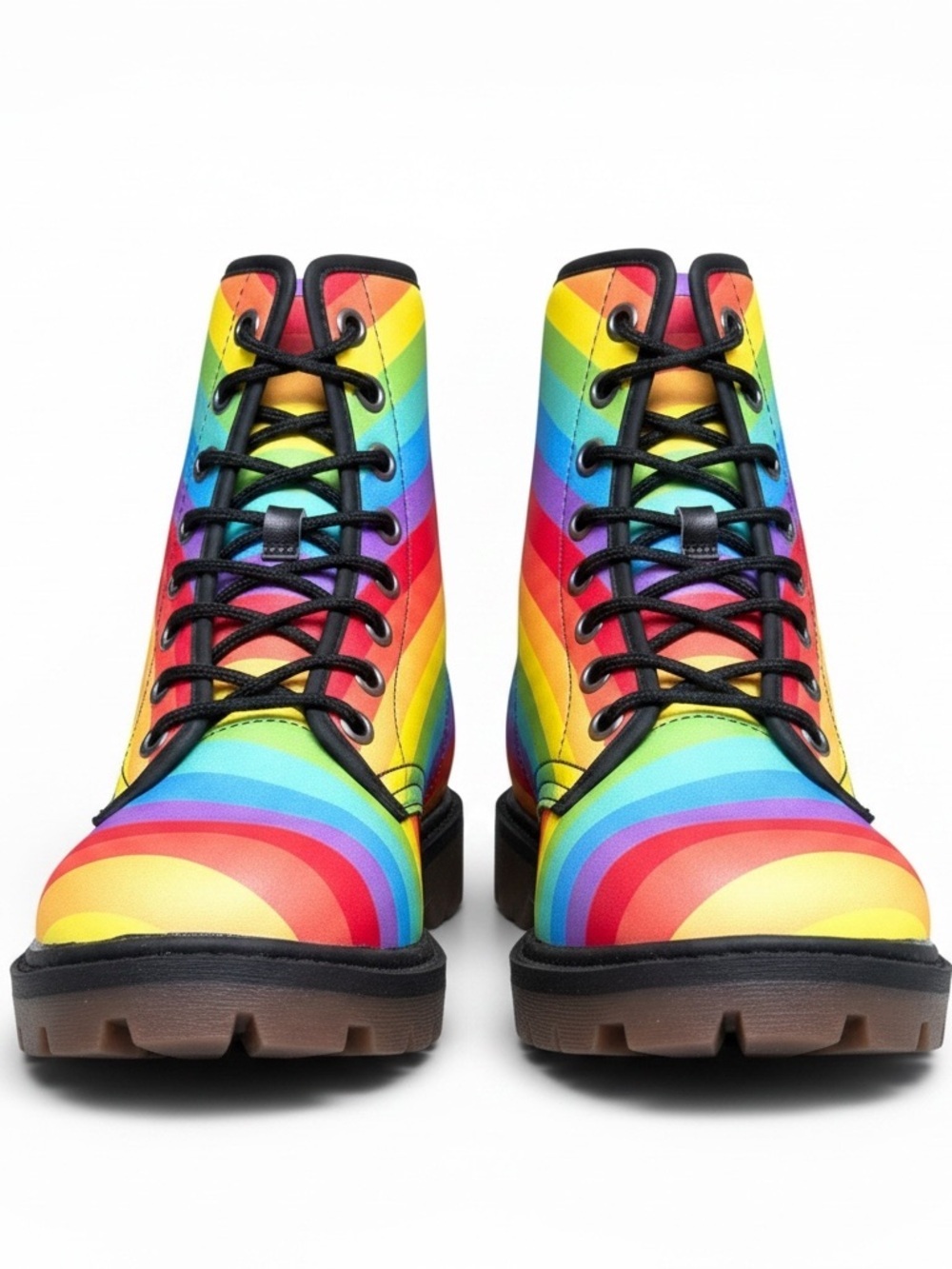 Amazon Rainbow Stripe Combat Boot - Multicolor - Picture 4 of 6